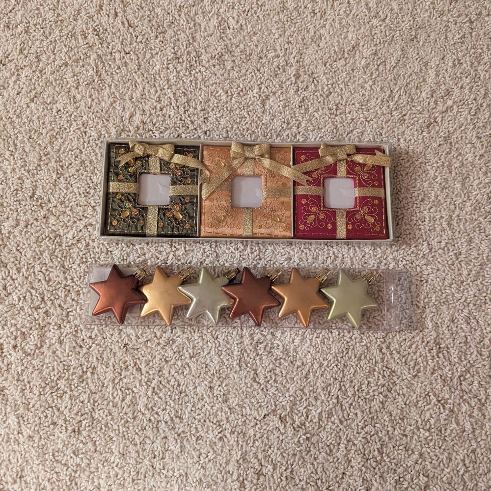 Star Shaped & Present Ornaments